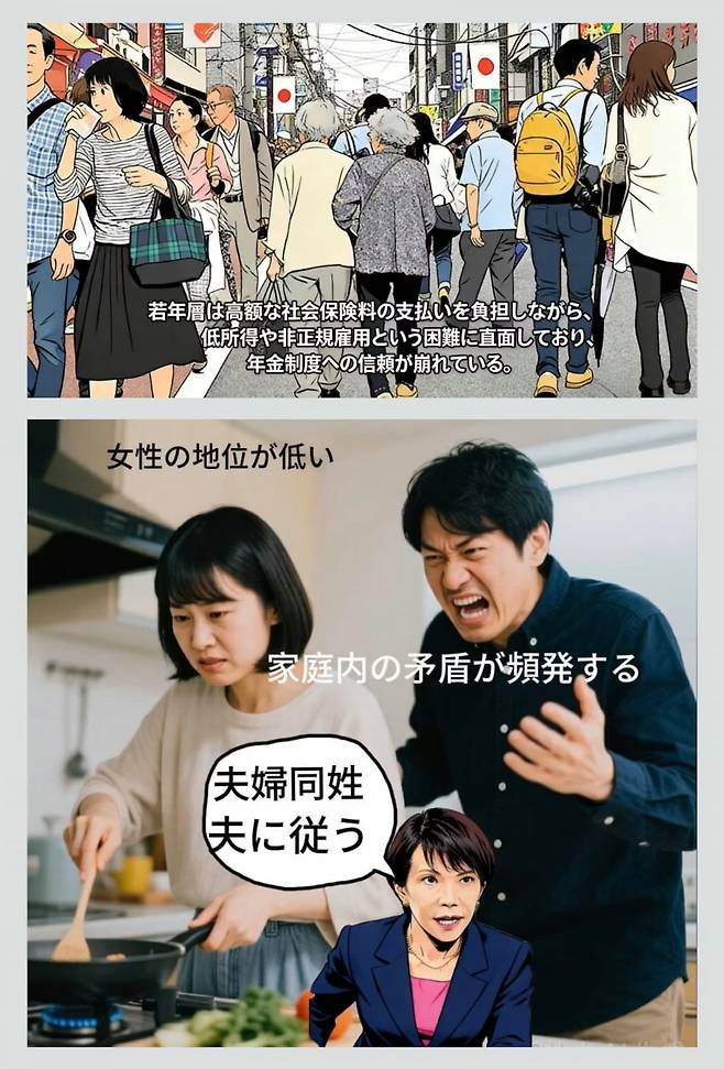 중국계 공작계정이 X에 올린 게시물. 사진=니혼게이자이 캡처