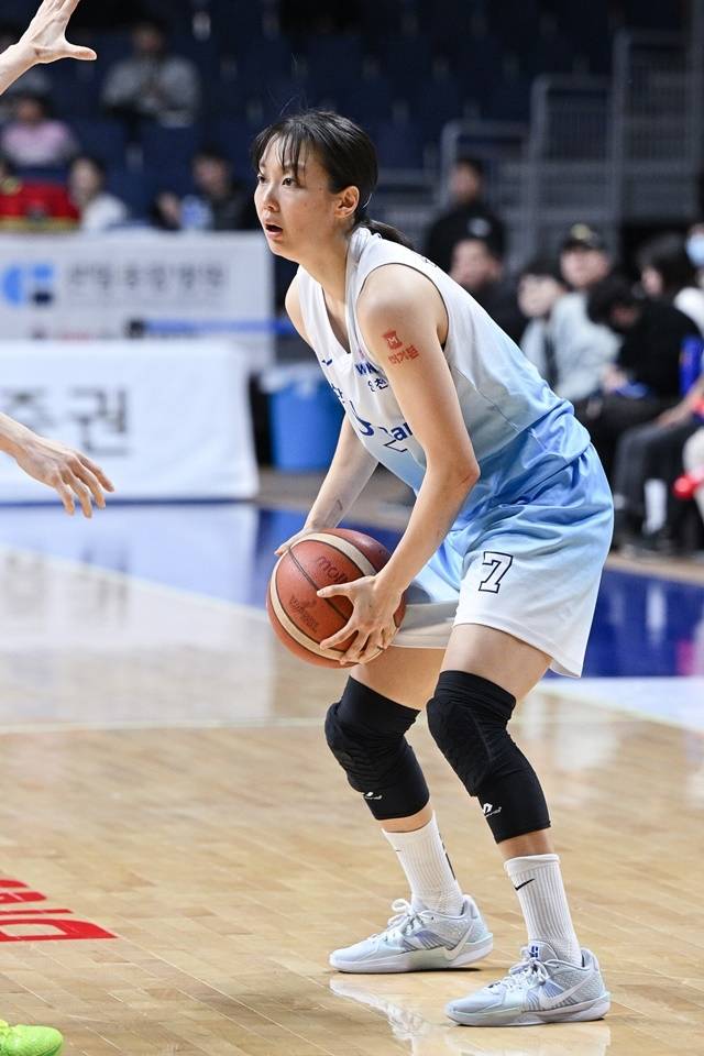 신지현은 22일 BNK전에서 맹위를 떨쳤다. 사진=WKBL 제공