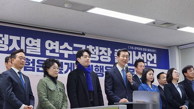 정지열 전 의장이 기자회견을 열고 오는 6월 치러지는 연수구청장 선거에 공식 출마를 선언했다.