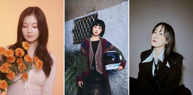 왼쪽부터 싱어송라이터 정효빈, 김수영, 선우정아.<광주예술의전당 제공>