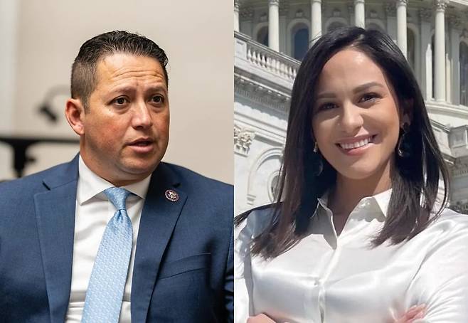 미국 공화당 토니 곤잘레스 연방 하원의원과 그의 전직 보좌관이었던 레지나 앤 산토스-아빌레스. /X