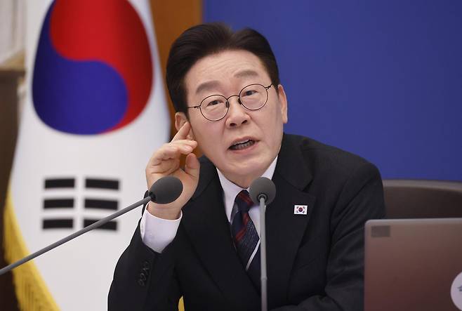 이재명 대통령이 24일 서울 청와대 본관 세종실에서 열린 제6회 국무회의에서 발언을 하고 있다. 2026.02.24. 청와대사진기자단