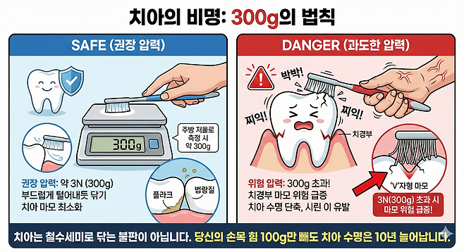 치아의 비명: 300g의 법칙. 제미나이 생성 그래픽