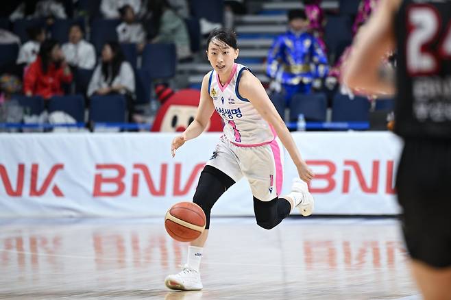 삼성생명 이주연은 햄스트링 부상에서 돌아온 이후 에너지 레벨을 높여 팀 상승세에 힘을 보태고 있다. 사진제공|WKBL