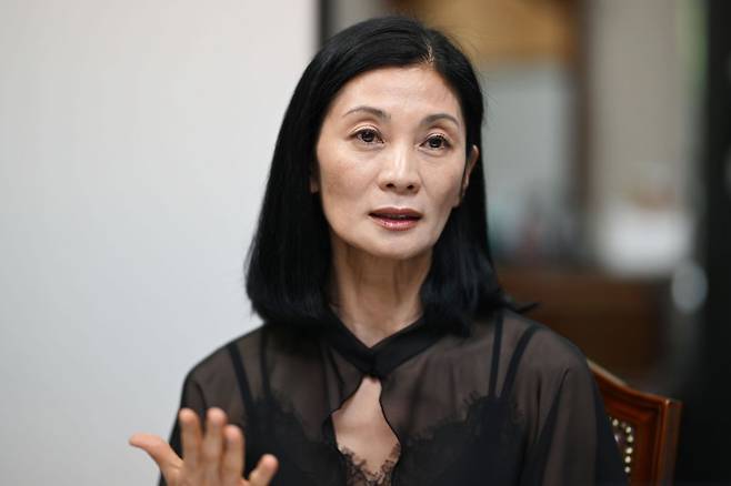 지난해 8월 국민일보와 인터뷰하는 강수진 국립발레단장. 윤웅기자