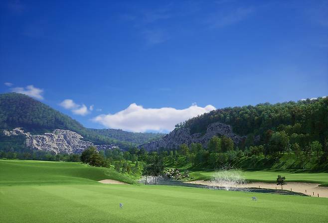 골프존 NX 화면 모습. 골프존