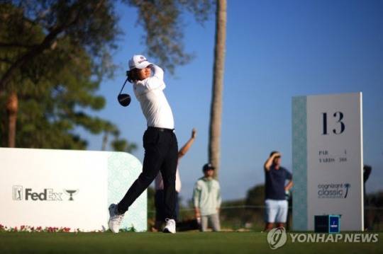 김성현의 1라운드 경기 모습. / 사진=연합뉴스
