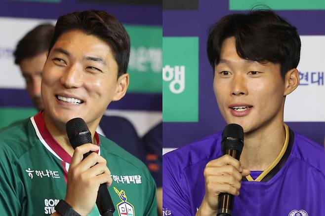 (왼쪽부터) 대전 주민규, 안양 이창용 /사진=뉴시스