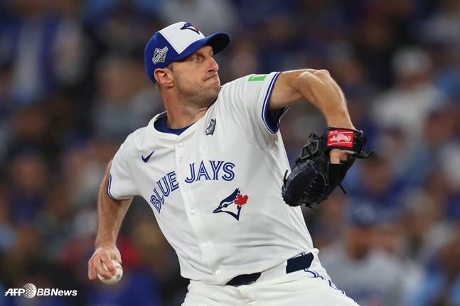 2025년 열린 월드시리즈에 등판한 맥스 슈어저. /AFPBBNews=뉴스1