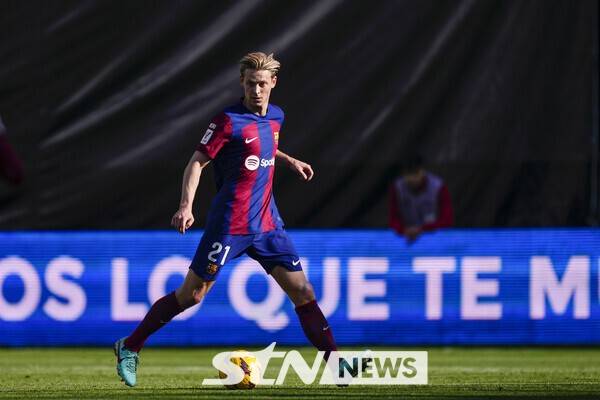 FC 바르셀로나 미드필더 프렝키 데 용. /사진=뉴시스(AP)