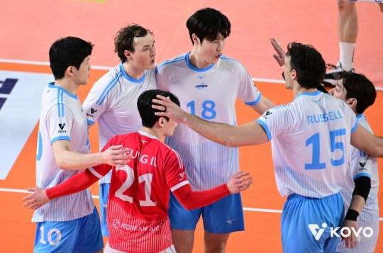 대한항공 선수들