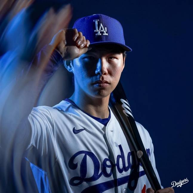 LA 다저스 김혜성의 2026시즌 프로필 사진. /사진=LA 다저스 공식 SNS