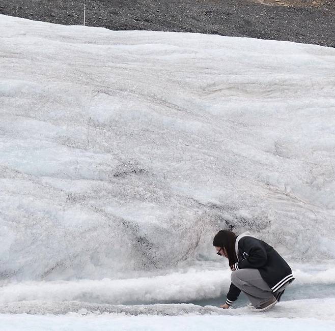 콜롬비아 아이스필드의 애서배스카 빙하 / 사진= 문서연 여행+ 기자
