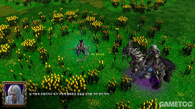 아서스에 의해 밴시로 부활한 실바나스 (사진=워크래프트3 리포지드)