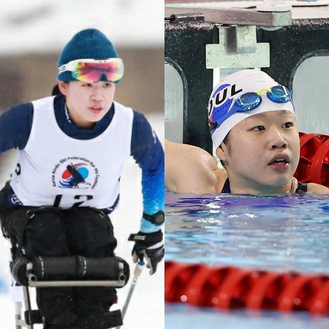 파라노르딕스키 국가대표이자, 장애인수영 국가대표인 김윤지. 대한장애인체육회 제공