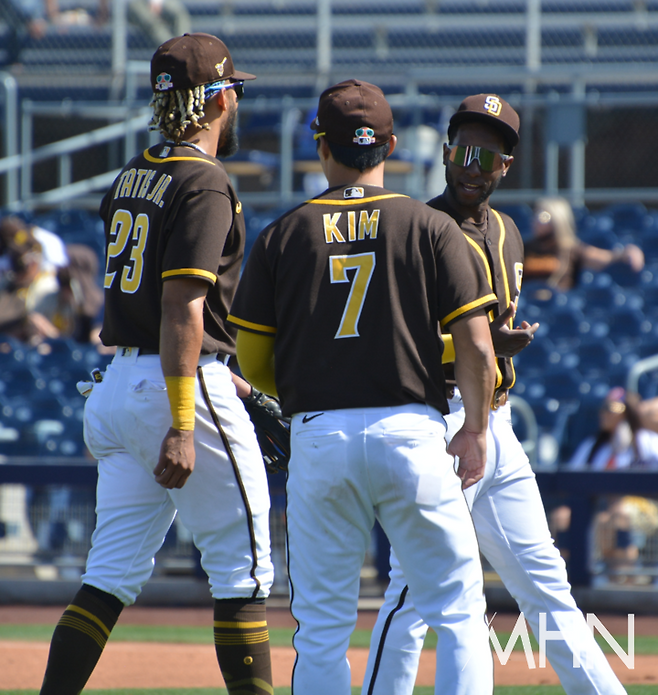 (프로파(오른쪽)는 과거 샌디에이고에서 김하성과 함께 뛰었다)