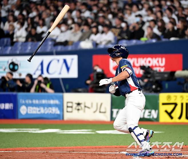 3일 일본 오사카 교세라돔에서 열린 WBC(월드베이스볼클래식) 한국과 오릭스 버팔로스의 경기. 2회초 2사 1,3루 김도영이 3점홈런을 치고 있다. 오사카(일본)=허상욱 기자wook@sportschosun.com/2026.03.03/