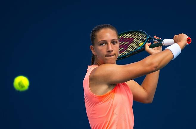 지난 US오픈 1회전(vs 크비토바)에 이어 또다시 와일드카드자를 1회전에서 만난 다이앤 패리 / 게티이미지코리아