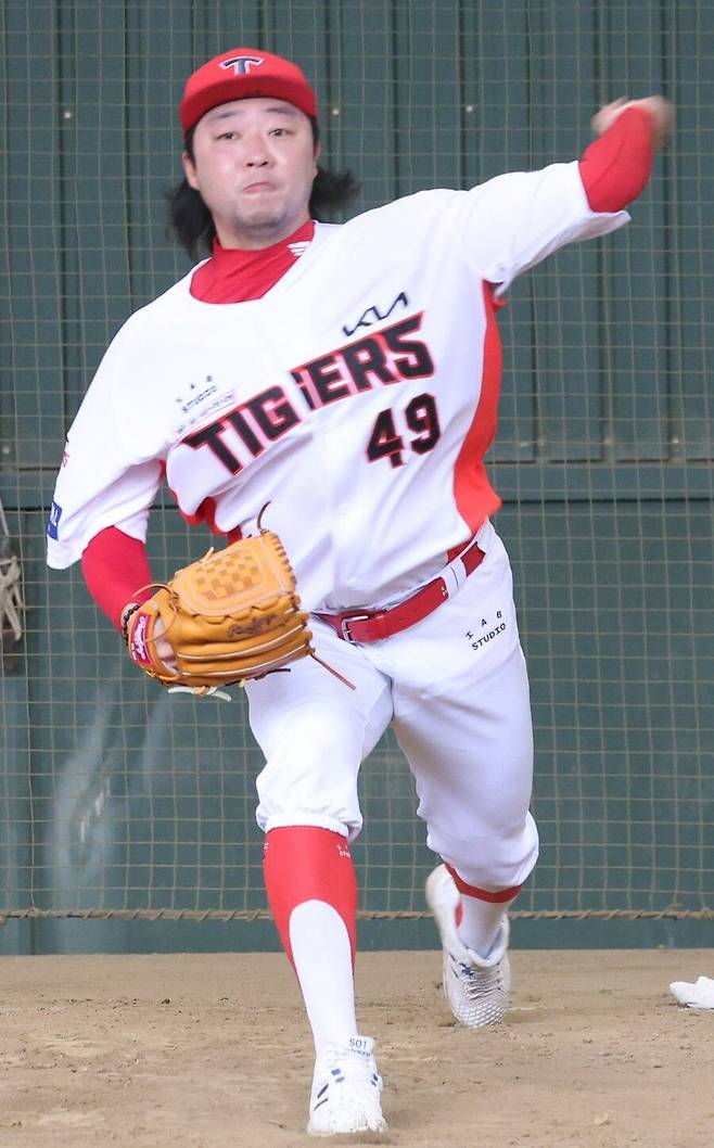 ▲ 김범수는 최근 네 시즌 동안 세 번이나 70경기 이상에 나갔을 정도로 타고난 스태미너를 자랑한다 ⓒKIA타이거즈