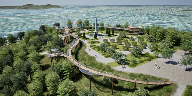 수봉공원 스카이워크 조감도.<인천시 제공>