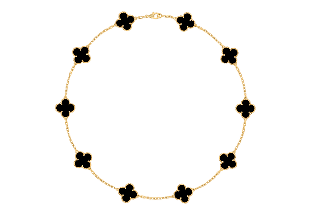 이정후가 착용한 것으로 추정되는 반클리프앤아펠 빈티지 알함브라 네크리스 10 모티브/사진=반클리프앤아펠 공식 홈페이지 캡처