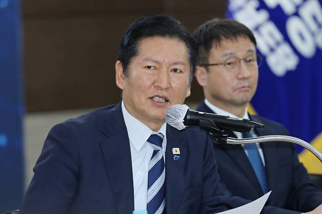 더불어민주당 정청래 대표. 연합뉴스