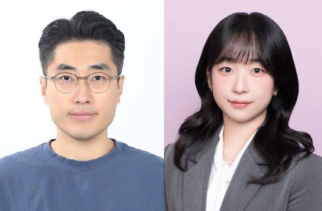 왼쪽부터 강석주 교수, 노은환 연구원. 사진=UNIST(울산과학기술원)