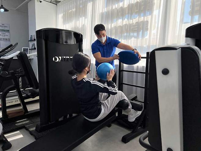 트레이너로 활동 중인 김영수씨의 모습./사진=김영수씨 제공