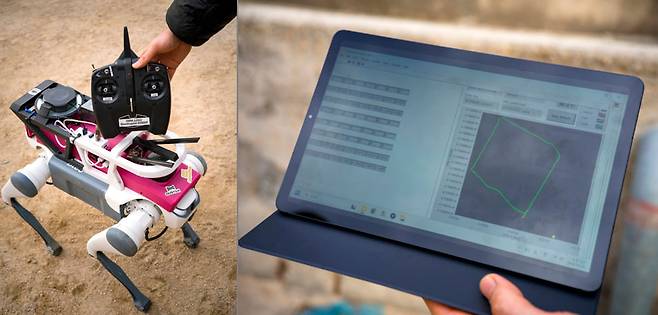 딥로보틱스 로봇과 문희창 홍익대학교 교수 연구팀 플랫폼/사진제공=뉴로랩