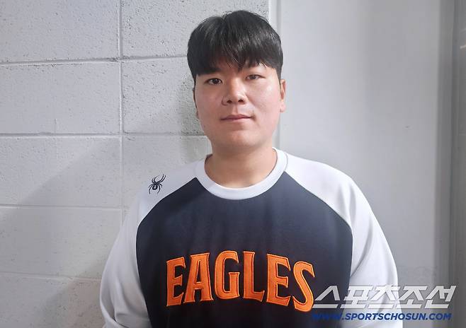 10일 청백전을 마친 뒤 인터뷰를 하는 한서구. 대전=이종서 기자