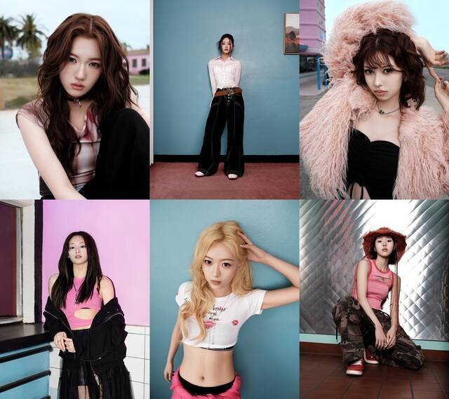앳하트의 서현 나현 미치 아린 봄 케이틀린(왼쪽 위부터 시계방향)은 전작보다 더 성장하고 새로운 모습을 이번 활동에서 보여주겠다는 각오다./타이탄 콘텐츠