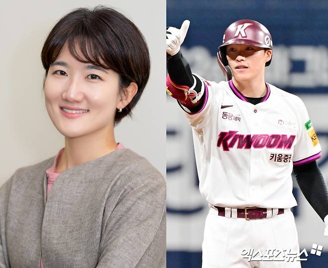 '왕과 사는 남자' 제작사 온다웍스 임은정 대표, 키움 히어로즈 임병욱 선수.