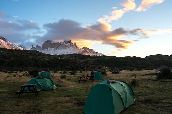 남미 파타고니아 트레킹 도중 숙박지. 김성태씨 제공