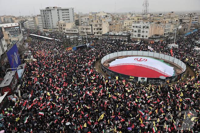 이란 테헤란의 쿠드스의 날 집회. 2026.03.13 ⓒ 로이터=뉴스1