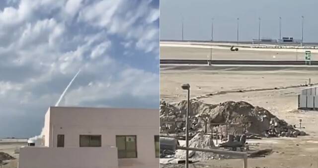 미국 뉴욕타임스(NYT)는 13일(현지시각) 소셜미디어에 공유된 미사일 발사 영상을 분석한 결과 바레인에서 미군의 하이마스 미사일이 이란 방향으로 발사된 것으로 확인됐다고 보도했다. 엑스(X·옛 트위터) 갈무리