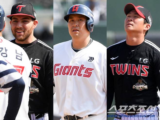 3대3 동점 상황이던 4회말 롯데 유강남 뜬공을 실책한 LG 유격수 오지환이 자책하는 사이 1루수 오스틴이 특유의 넉살로 분위기를 빠르게 전환시켰다. 부산=박재만 기자/