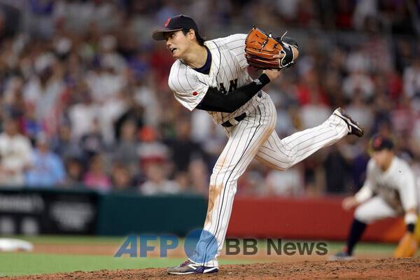 2023 WBC에서 투수로 등판한 오타니 쇼헤이. ⓒAFPBBNews = News1