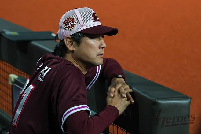 키움은 15일 마산야구장서 열린 ‘2026 신한 SOL KBO리그’ 시범경기 NC 다이노스와 원정경기서 8-1로 승리하며 시범경기 첫 승을 수확했다. 사진제공|키움 히어로즈