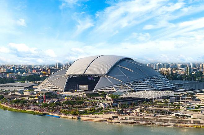 싱가포르 칼랑지역에 위치한 싱가포르 국립경기장 전경. /칼랑그룹 제공