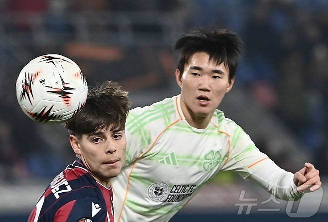 3월 A대표팀에 발탁된 셀틱의 양현준. ⓒ AFP=뉴스1