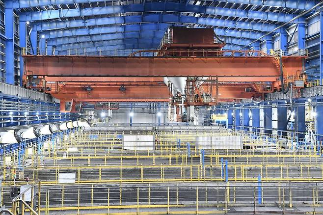 포스코퓨처엠 포항 인조흑연 음극재 공장./포스코퓨처엠