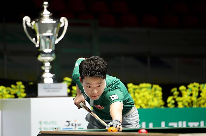 김영원의 결승 경기 모습. PBA