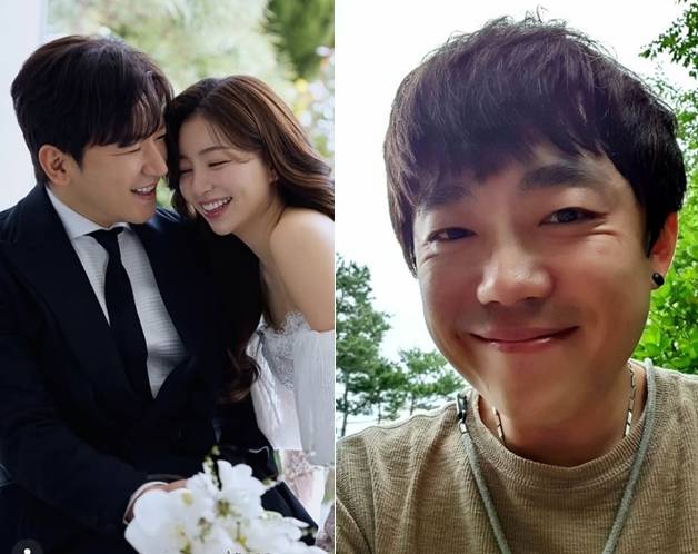 ▲ 이민우 부부, 송백경. 출처| 이민우 개인 계정, 송백경 개인 계정