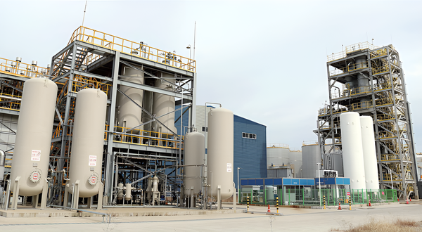 ▲매체순환연소(Chemical Looping Combustion)와 CDR(CO₂ Direct Reforming) 기술이 결합된 플랜트 설비.