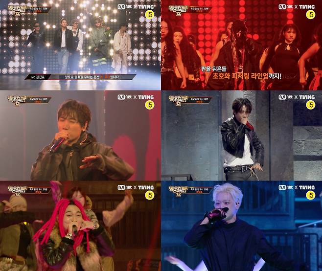 ‘쇼미더머니12’ 피처링 라인업 (사진=Mnet)