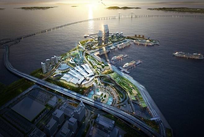 ▲ 골든하버 조감도./ 사진제공=인천항만공사