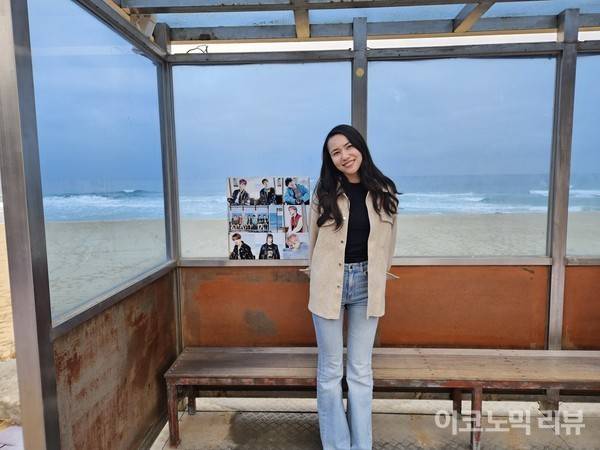 카자흐스탄에서 온 알트흐벡 굴나즈(25)씨는 11년째 BTS 팬이다. 사진=최은총 이코노믹리뷰 기자