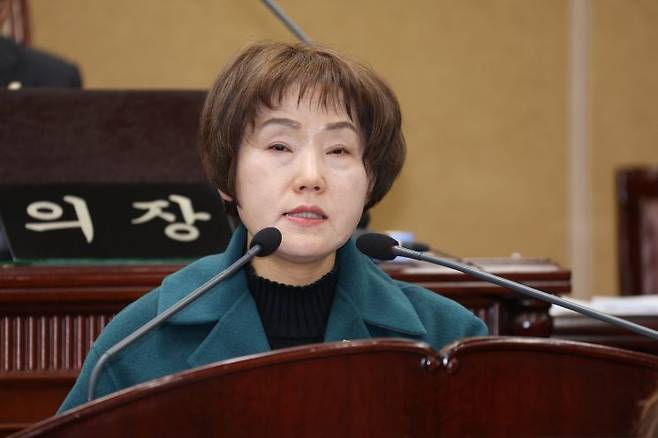 거창군의회, 김향란 의원 5분 자유발언 사진