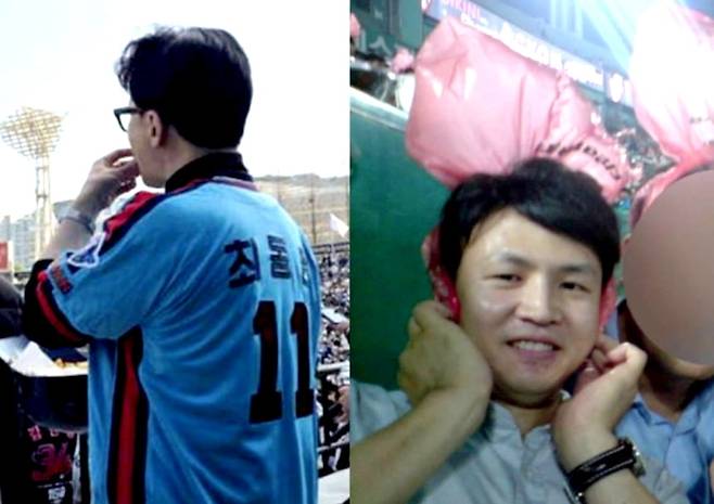 한동훈 전 국민의힘 대표가 최근 부산 동래구 사직야구장을 찾은 모습(왼쪽)과 2008년 부산지검 근무 시절 사직야구장을 방문했을 당시 사진. 사진=한동훈 전 국민의힘 대표 페이스북, 국민의힘