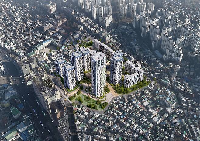 미아동 75 일대 재개발 아파트 조감도. 사진 제공=서울시